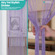 String Curtain Panel - Light Purple